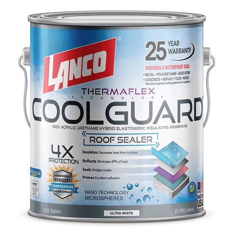 Rust-Oleum 301904 7-Year Elastomeric <strong>Roof Coating</strong> comes by the gallon and is designed to provide weather resistance and improve the energy efficiency of your home. . Lanco rv roof coating